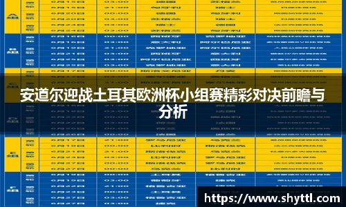 安道尔迎战土耳其欧洲杯小组赛精彩对决前瞻与分析